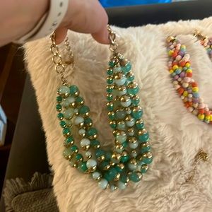 Gorgeous green to teal layered necklace from a boutique in New Orleans!